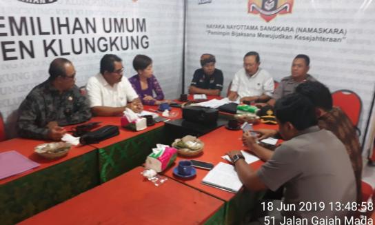 Rapat Koordinasi Penyelesaian Situng Pemilu dan Penetapan Perolehan Kursi Calon Terpilih