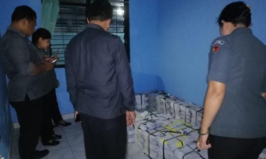 Monitoring dan Evaluasi Penerimaan dan Distribusi Buku Saksi Parpol kepada Peserta Pemilu Tahun 2019.