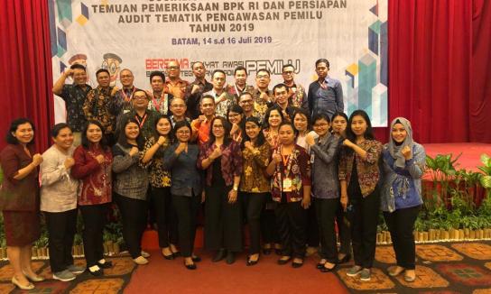 Sosialisasi Identifikasi Temuan Pemeriksaan BPK RI dan Persiapan Audit Tematik Pengawasan Pemilu Tahun 2019.