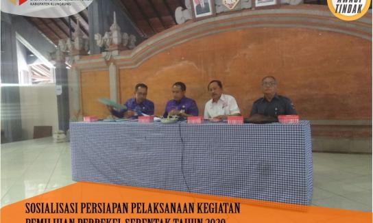 Sosialisasi Pemilihan Perbekel Serentak Se-Kabupaten Klungkung Tahun 2020 