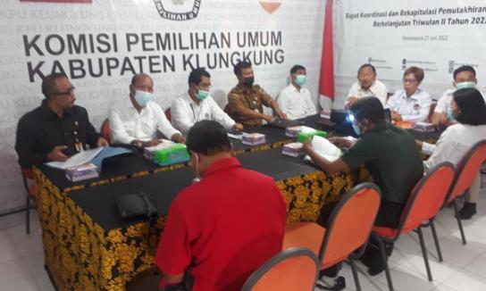 Rakor DPB, Bawaslu Klungkung Ingatkan Parpol Ikut Cermati Data Pemilih