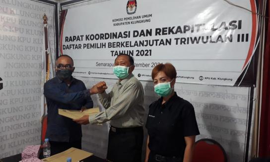 Rakor PDPB Klungkung Didominasi Pemilih Meninggal Dunia 