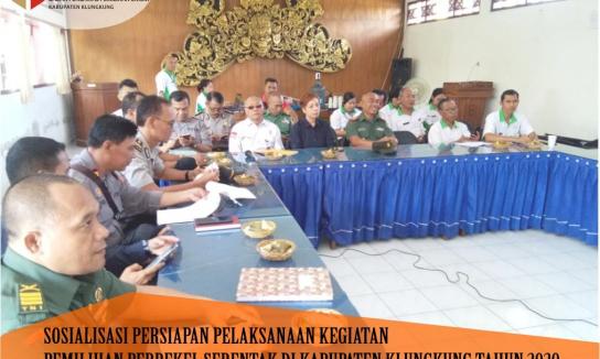 Rapat Persiapan Pemilihan Perbekel Serentak Di Kabupaten Klungkung Tahun 2020