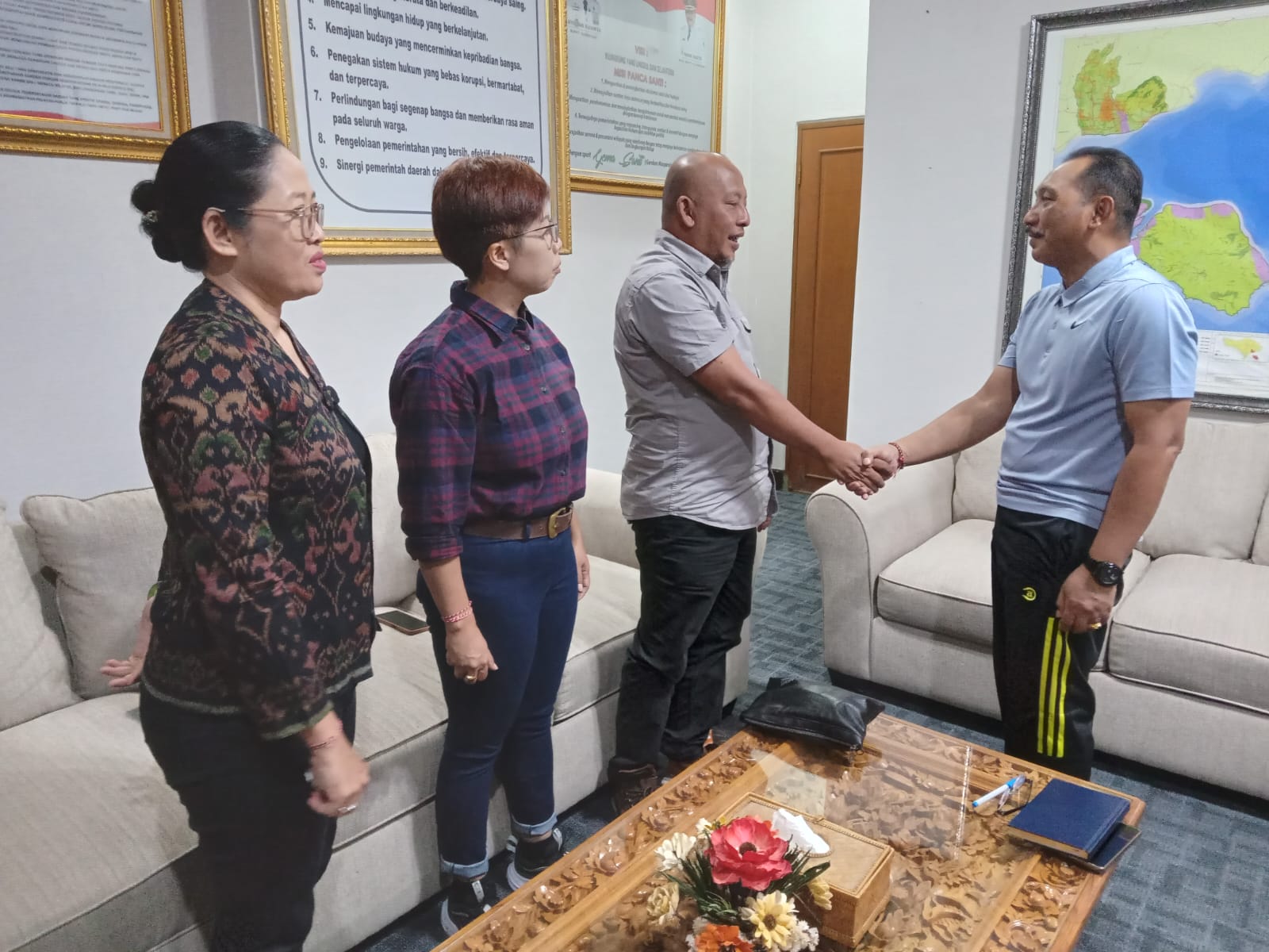 Jalin Komunikasi dan Koordinasi Pemilu 2024, Bawaslu Klungkung Audiensi dengan Pj.Bupati