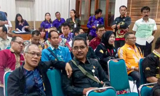 Ketua Bawaslu Kabupaten Klungkung menghadiri undangan Rapat dalam kegiatan Kunjungan Kerja Forkopimda dan Ketua serta Anggota DPRD Kota Palangkaraya.