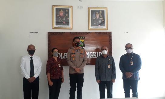 Tingkatkan Hubungan Antar Lembaga, Pimpinan Bawaslu Klungkung Audiensi dengan Kapolres Klungkung