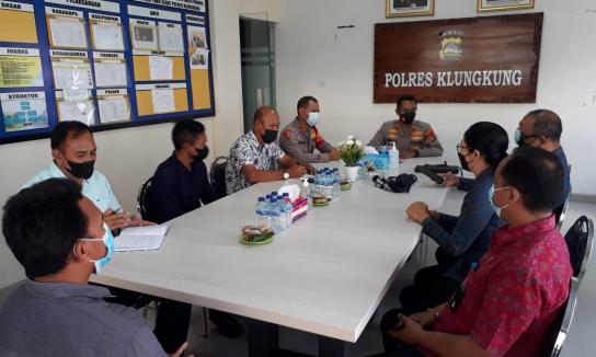 Polres Klungkung Siap Berkolaborasi Dengan Bawaslu Klungkung Kawal Pemilu 2024