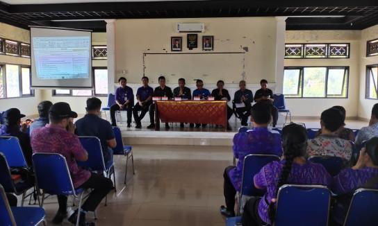 Sosialisasi Pemilihan Perbekel Serentak Se-Kabupaten Klungkung Tahun 2020  di UPT Kecamatan Nusa Penida