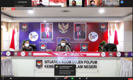 Ketua Bawaslu Klungkung, Ikuti Webinar Ditjen Politik & PUM Kemendagri