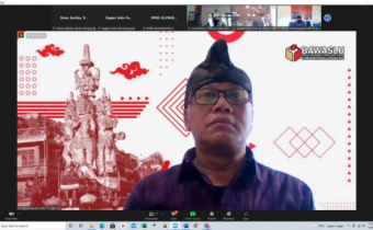 Ketua Bawaslu Kabupaten Klungkung, Hadiri Secara virtual Rapat Paripurna I DPRD