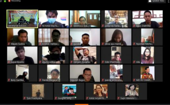 Live Meeting Bawaslu Bali  Terkait Peningkatan Peran Kehumasan Melalui Media Sosial, Dimasa Pandemik Covid-19 Dengan Bawaslu Kabupaten/Kota Se-Bali