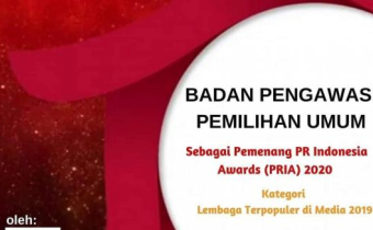 Bawaslu Kembali Raih Penghargaan Lembaga Terpopuler di Media dari PR Indonesia