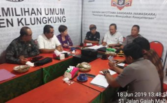 Rapat Koordinasi Penyelesaian Situng Pemilu dan Penetapan Perolehan Kursi Calon Terpilih