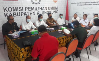 Rakor DPB, Bawaslu Klungkung Ingatkan Parpol Ikut Cermati Data Pemilih