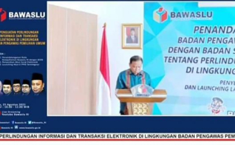 Bawaslu RI Jalin Nota Kesepahaman Dengan BSSN 