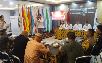 Bawaslu Klungkung Hadiri Rapat Penghitungan Perolehan Kursi dan Penetapan Calon Dewan