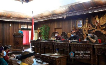 Ketua Bawaslu Klungkung Hadiri Virtual Rapat Paripurna II DPRD Klungkung