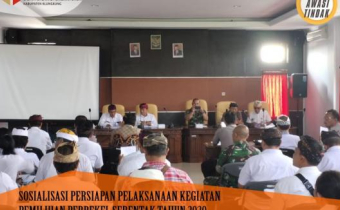 Sosialisasi Pemilihan Perbekel Serentak Kabupaten Klungkung Tahun 2020