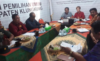 Bawaslu, KPU Rapat Koordinasi Pemutakhiran Data Pemilih Berkelanjutan Tahun 2020 Kabupaten Klungkung 