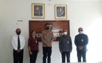 Tingkatkan Hubungan Antar Lembaga, Pimpinan Bawaslu Klungkung Audiensi dengan Kapolres Klungkung