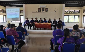 Sosialisasi Pemilihan Perbekel Serentak Se-Kabupaten Klungkung Tahun 2020  di UPT Kecamatan Nusa Penida