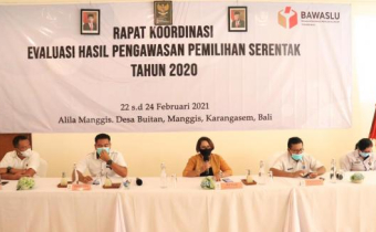 Rapat Koordinasi Evaluasi Hasil Pengawasan Pemilihan Serentak Tahun 2020